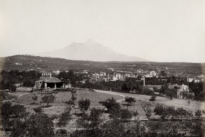 L'Etna en 1910, vu de Catane